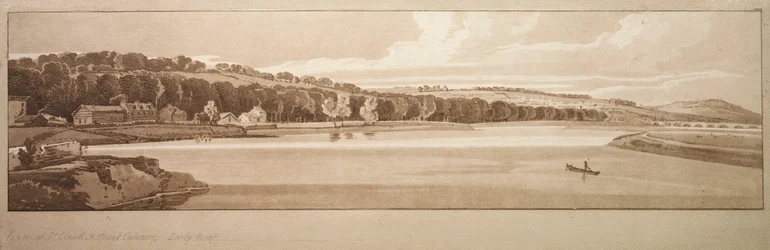Una Selección de Veinte de las Vistas Más Pintorescas de París: Vista de St. Cloud..., 1802