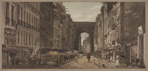 Una selección de veinte de las vistas más pintorescas de París: vista de la puerta de St. Denis tomada desde los suburbios