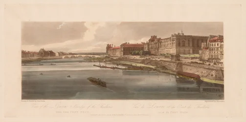 Una selección de veinte de las vistas más pintorescas de París: vista del Louvre y el puente de las Thuilleries tomadas desde Pont Neuf
