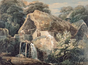 Un molino de sobrecarga, Devon, 1797