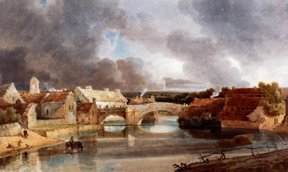 Puente de Morpeth, hacia 1802 (Tinta y acuarela)
