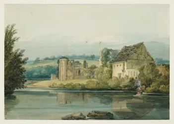 Abadía de Santa Águeda, Richmond, Yorkshire, c.1797 (acuarela, gouache, tinta, goma arábiga y lápiz sobre papel)