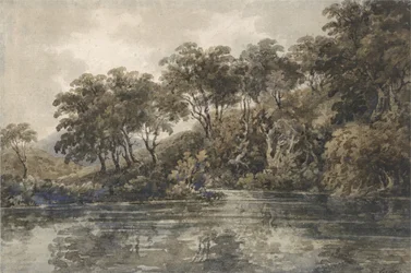 Árboles y estanques cerca de Bromley, Kent, c.1798