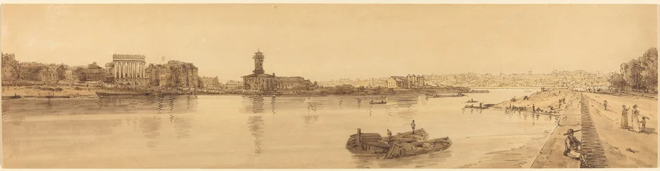Vista del Pueblo de Chaillot desde el Puente de la Concordia: pl.17