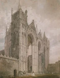 Fachada Oeste de la Catedral de Peterborough