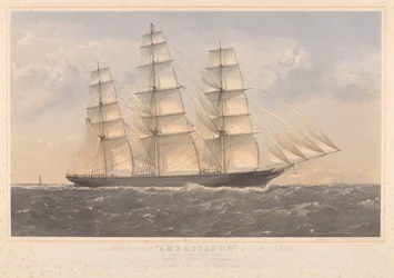 Clipper Ship Ambassador, A.1. 16 años... William Lund Esquire  others (propietarios) William Walker Esquire (constructores)