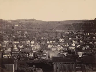 Honesdale, Sección 4, Del.  Hudson Canal Co.,c. 1863-1865 (foto)