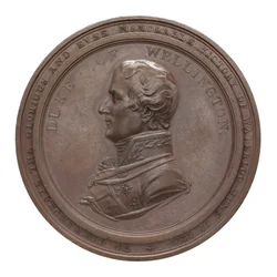 Medalla conmemorativa de Wellington y Blücher en Waterloo, 1815