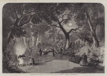 Escena de la Ópera de Robin Hood, en el Teatro de Su Majestad