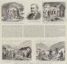 Bocetos de la campaña de desalojo en Irlanda