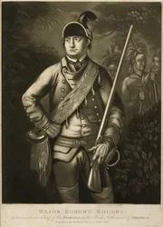 Mayor Robert Rogers, Comandante en Jefe de los Indios en los Asentamientos Traseros de América, c. 1776