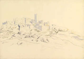 La Acrópolis desde el Areópago, Atenas, 24 de abril de 1846