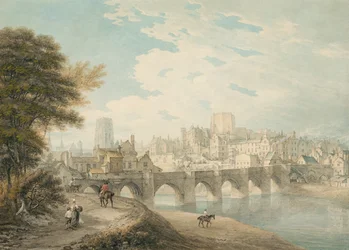 Vista Noreste de Durham, c.1783
