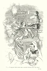 Ilustración para Un viaje sentimental de Laurence Sterne (litografía)