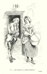 Ilustración para Un viaje sentimental de Laurence Sterne (litografía)