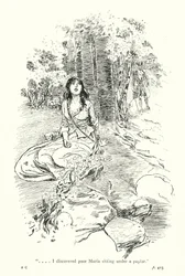 Ilustración para Un viaje sentimental de Laurence Sterne (litografía)