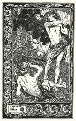 Teseo y Sinis (litografía)