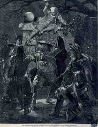 El Ultraje a Sir John Coventry (d.1682), 21 de diciembre de 1670 (grabado)