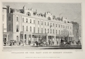 Edificios en el lado este de Regent Street, de 