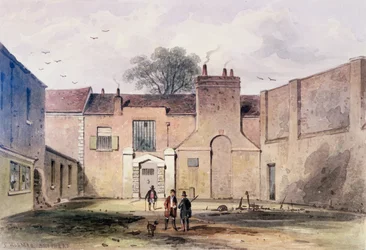 Entrada a la prisión de Tothill Fields, 1850