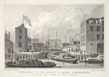 Entrada al Canal del Regente, Limehouse, de 