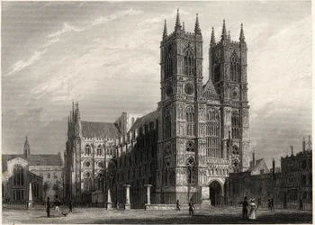 Londres, vista de la abadía de Wesminster
