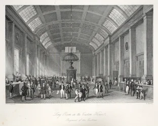 Sala larga en la Aduana, de 