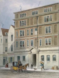 Residencia de Titus Oates, Oat Lane, Ciudad de Londres, 1848