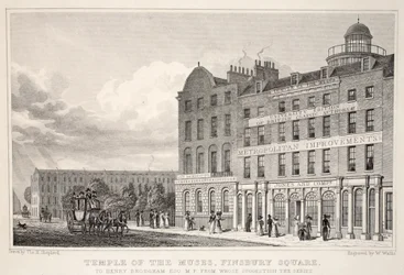 Templo de las Musas, Finsbury Square, de 