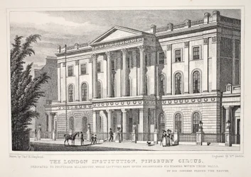 La Institución de Londres, Finsbury Circus, de 