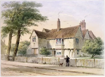 La casa rectoral, Newington Butts, 1852