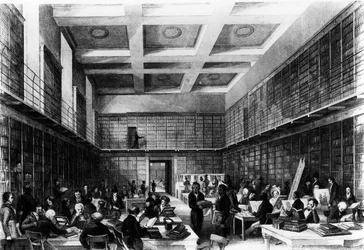 La sexta sala de lectura del Museo Británico, publicado en 