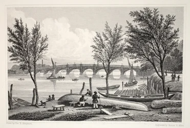 Puente de Vauxhall desde Millbank, de 