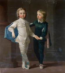 Sir Edward Hulse, 3er Baronet y su hermano, Samuel Hulse, c.1758