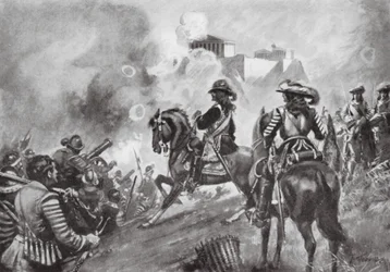 Francesco Morosini bombardea el Partenón