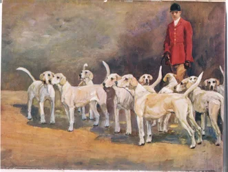 Maestro y perros, ilustración de 