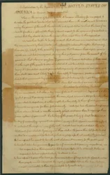 Borrador de la Declaración de Independencia, 4 de julio de 1776