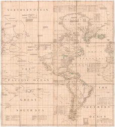 Un mapa del Atlántico-Pacífico de Jefferys
