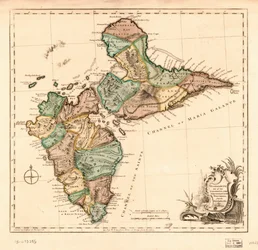Guadalupe una de las Islas Caribes sometidas a Francia en las Indias Occidentales, LOC 75693285