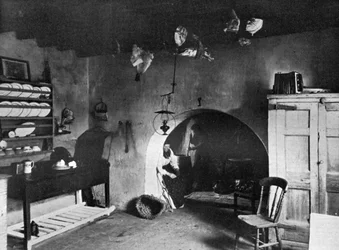 Cocina de una granja, Orkney, Escocia, 1924-1926