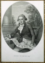 Henry William Bunbury, grabado por Thomas Ryder, 1789