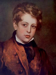 Lord Byron, poeta inglés de niño