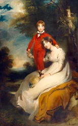 La Sra. Charles Thellusson con su hijo Charles (óleo sobre lienzo)