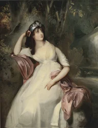 "" Retrato de Sally Siddons (1775-1803) "" Pintura de Sir Thomas Lawrence (1769-1830) Colección privada