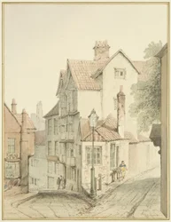 Esquina de Trenchard Lane y Steep Street