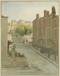 Calle Montague y casas en Kingsdown