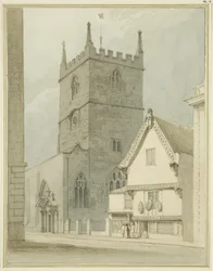 Iglesia de St Peter y la casa parroquial en St Peter