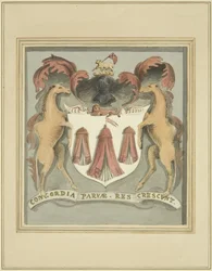 Escudo de los sastres en las casas de beneficencia de los sastres mercantes