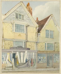 Dos casas antiguas en el lado norte de Castle Street