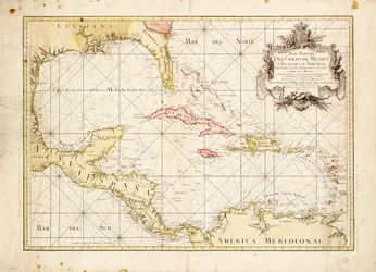 Carta del Golfo de México por de la Cruz